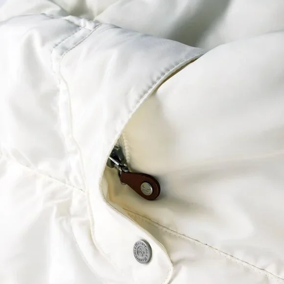 Cole Haan Women's Large Fill 80% Down, 20% Feather Coat Ivory Cream Jacket EUC - Picture 8 of 16